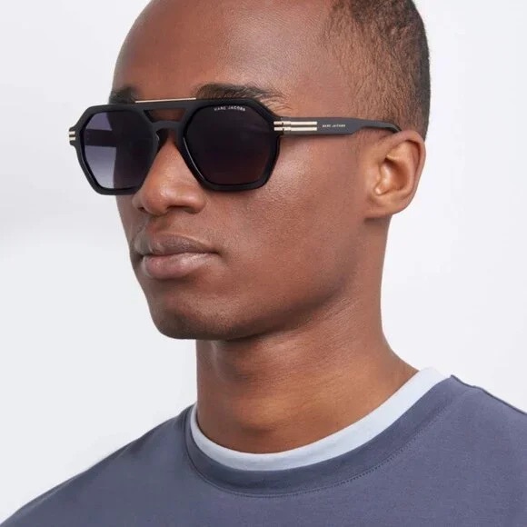 Marc Jacob’s Plastic Aviator Fashion Sunglasses 53-21-145 - New with tags - Picture 14 of 15